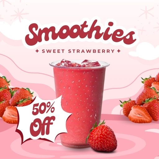 Buy 1 Any Smoothies and Get 50% off on 2nd Smoothie